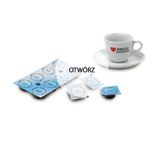 kawa bezkofeinowa - kapsułki i filiżanki